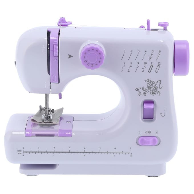 505A 605 Machine à coudre Ménage Mini Multifonctionnelle Électrique de Bureau Surjeteuse gray