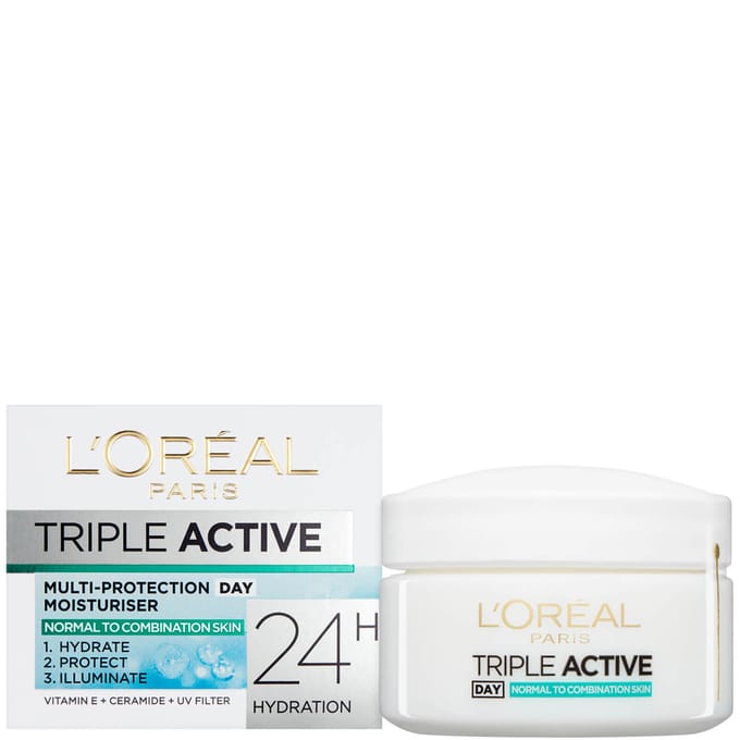 L'Oréal Paris Dermo Expertise Triple Active Meervoudige Bescherming Dagmoisturizer - Normale/Gecombineerde Huid 50 ml