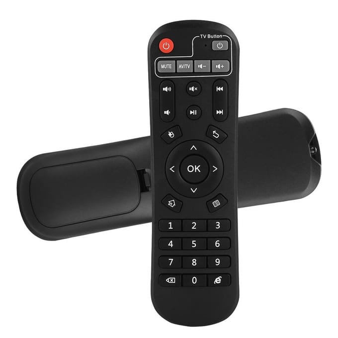 Télécommande de décodeur de contrôle précis à plus de 8 m de distance Télécommande de boîtier TV pour EVPAD black