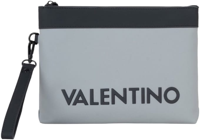 VALENTINO accessoiretas Axel Soft Cosmetic Case Ghiaccio grijs
