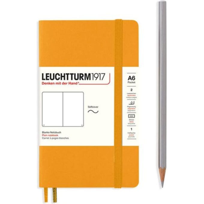 Leuchtturm1917 A6 Pocket Notitieboek Blanco Softcover Rising Sun - Notebook - 4004117610875