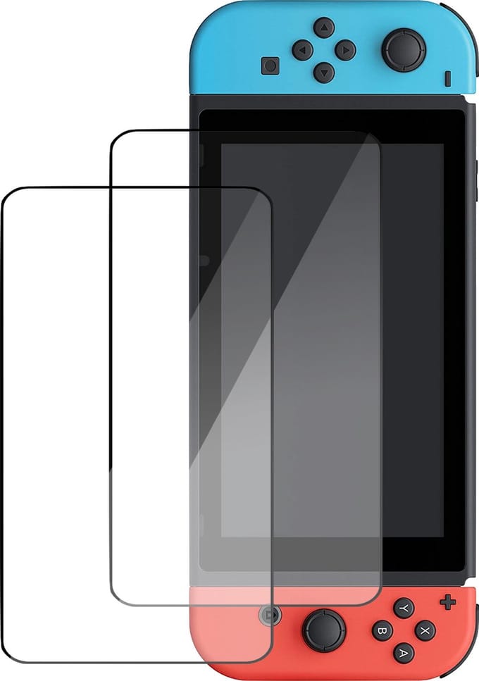 2x Screenprotector Glas geschikt voor Nintendo Switch - Screen Protector Glas geschikt voor Nintendo Switch - Geschikt voor Nintendo Switch Case - Accessoires Beschermglas Screen Protector