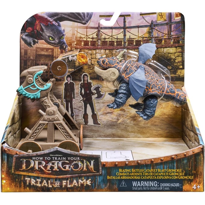 Dragons - Hoe Tem Je Een Draak - Gronkel Katapult Speelset - Speelfigurenset