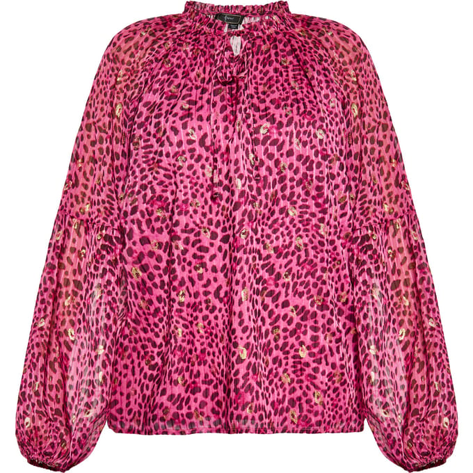 Faina Blouse shirt Dames Roze Veelkleurig