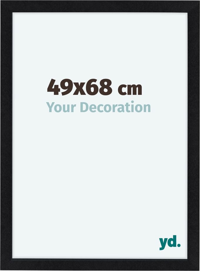 Your Decoration - Fotolijst 49x68 cm - MDF - Zwart Mat - Como
