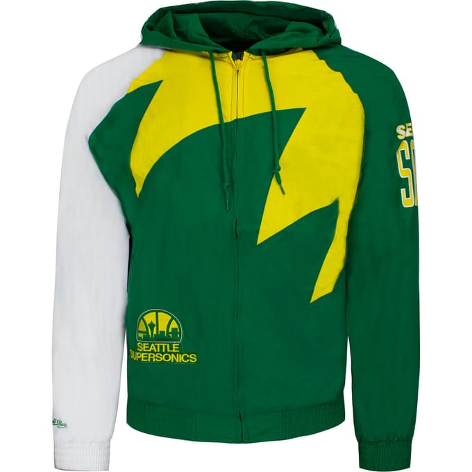 Mitchell & Ness haaientand Seattle Supersonic heren jas