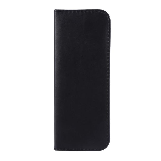 Étui à ciseaux professionnel en cuir PU à fermeture éclair, boîte à 2 pochettes, sac à outils pour ciseaux de coiffure black