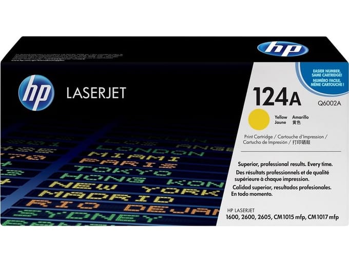 HP 124A - Tonercartridge - Origineel - Standaard Capaciteit - Geel
