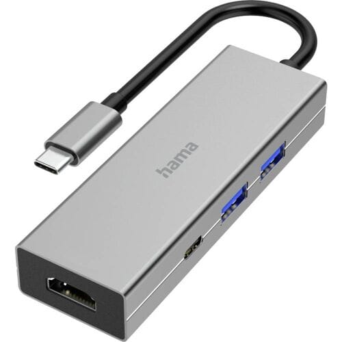 Hama Multiport Adapter - docking station - USB-C 3.2 Gen 1 - HDMI