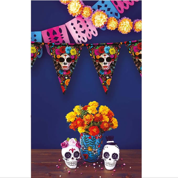Fiestas Guirca - Vlaggenlijn catrina (300 cm)