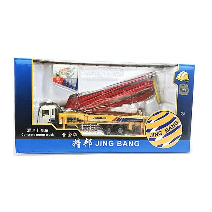1 50 Legering Betonpomp Vrachtwagen Model Speelgoed Verplaatsbaar Bouwvoertuig Transport Auto Kindercadeau