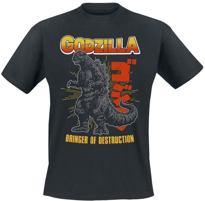 Godzilla Bringer Of Destruction Heren T-shirt - zwart - S