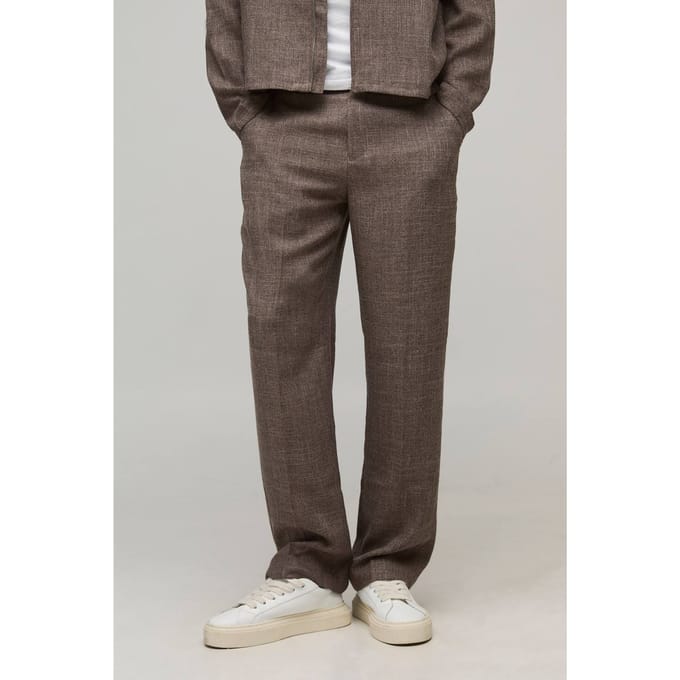 Relaxte Broek met Vaste Taille | Chocolate | Size 28