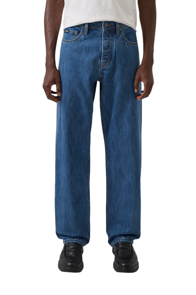 s.Oliver - male - Jeans / Los model / Halfhoog / Wijde pijpen / 100% katoen