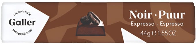 Chocoladereep Galler Dark Espresso, 44 g