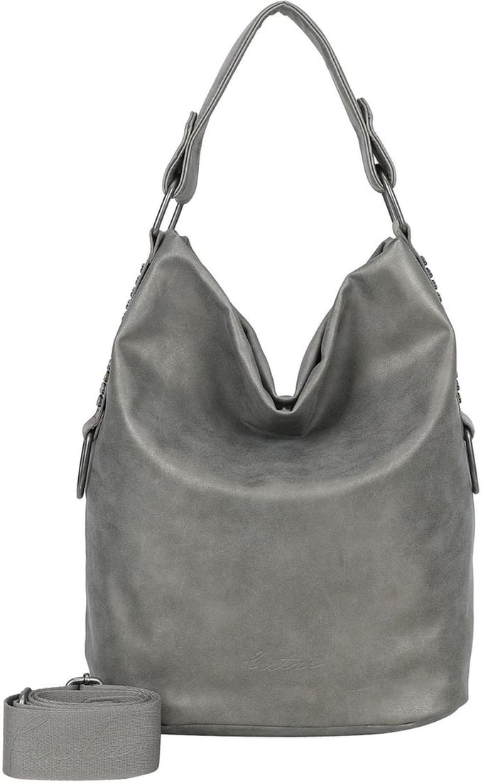 Fritzi aus Preußen handtas schoudertas Olga Limited Rivet Hand Bag Rivet grijs