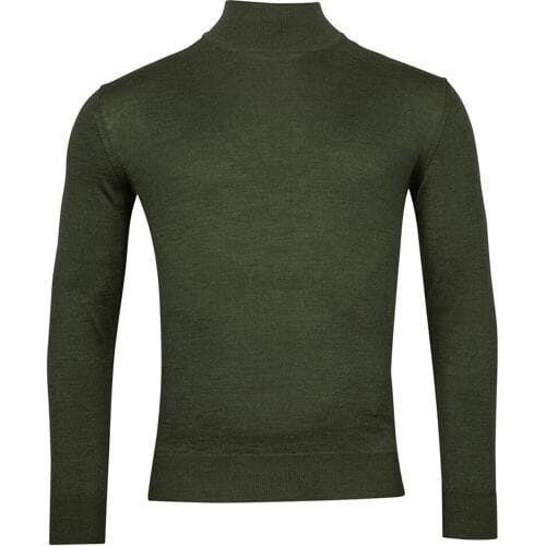 Baileys Trui Merino High Turtleneck Single Knit Groen / male