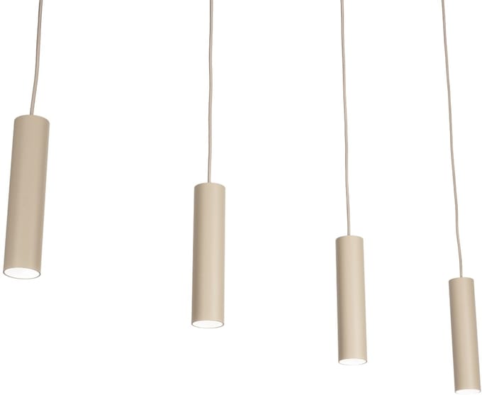 Lumidora Hanglamp 75294 - AREZZA - 4 Lichts - GU10 - Beige - Zand - Metaal