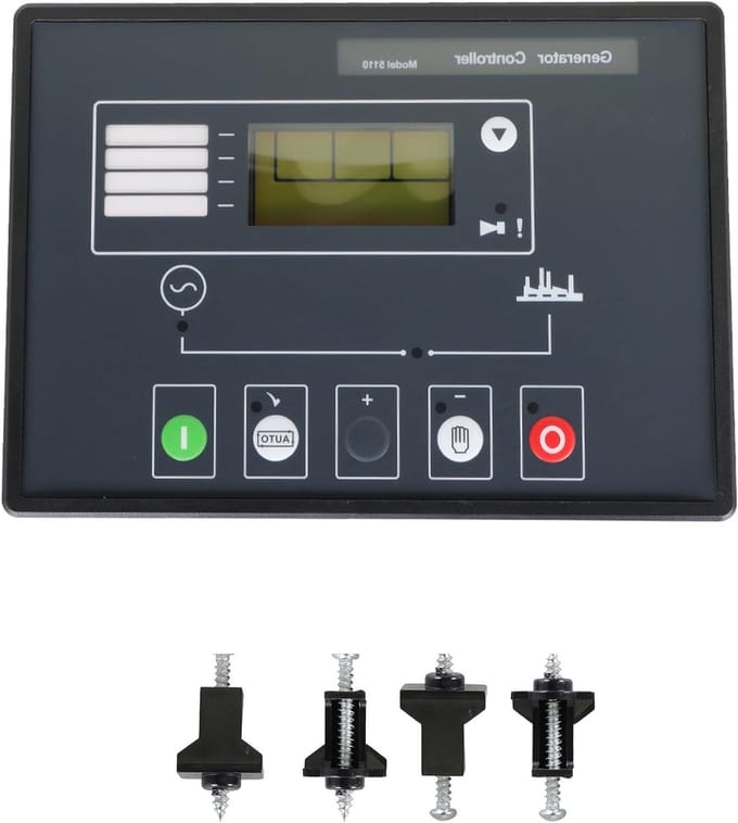 Generator Controller Module - Generator Bedienpaneel - Motor Starten Controleren - LCD Display Weergave