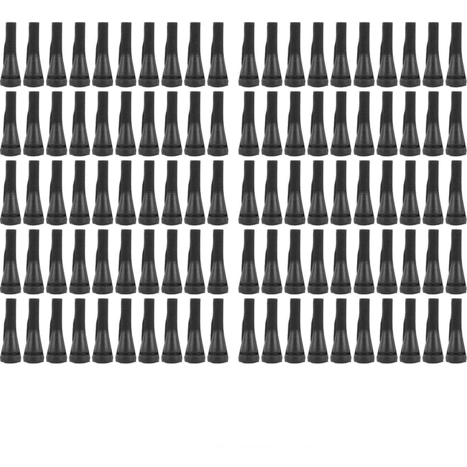 100 stuks pluimveeplukker, rubberen haarverwijderingsstok voor eenden en kippen zwart