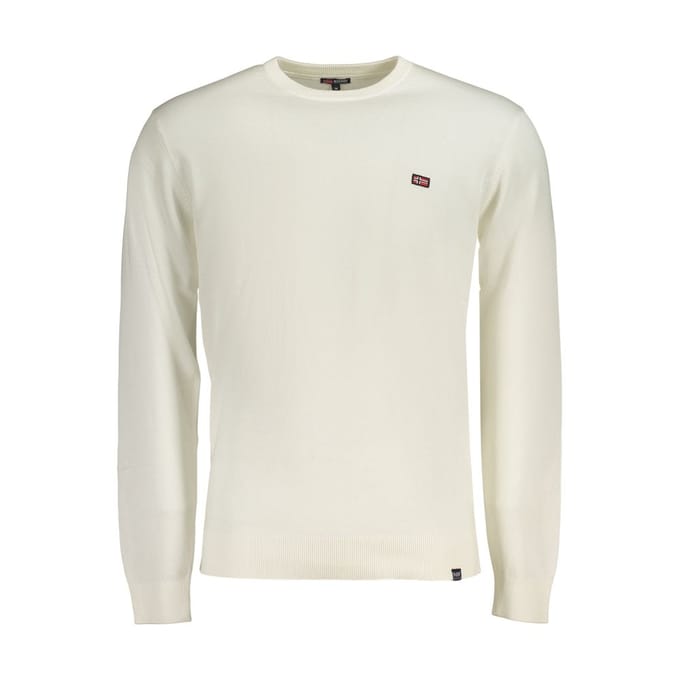 Noorwegen 1963 Bianco Katoenen Heren Trui