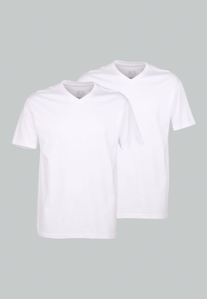 CECEBA Konvex 2-pack Heren T-shirt - Wit