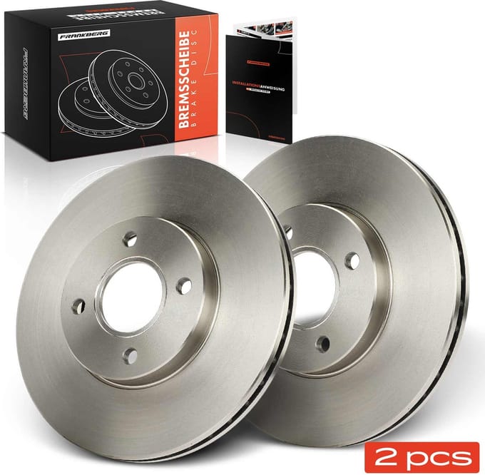Frankberg 2x Remschijven Vooras voor Ford Fiesta V JD JH 20L 2005-2008