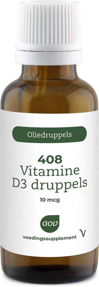 AOV 408 Vitamine D3 druppels - 25 ml - Vitaminen - Voedingssupplementen