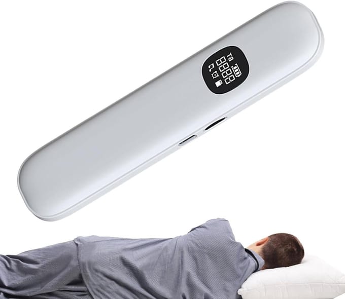 Kussenluidspreker Botgeleiding - Draadloze Slaap Audio - Rustig Slapen - 11 Natuurgeluiden - 15.7 cm - Wit