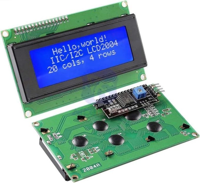 OTRONICÂ® 2004 LCD blauw backlight 20x4 met I2C voorgesoldeerd | Arduino