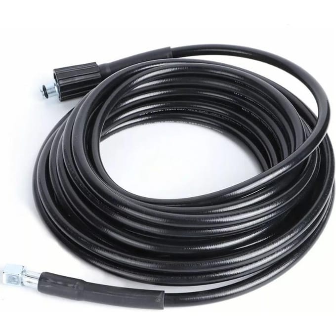 Hogedrukwaterslang Rubber Flexibel Explosiebestendig Wasmachineriool voor Huis Tuin 10m gray