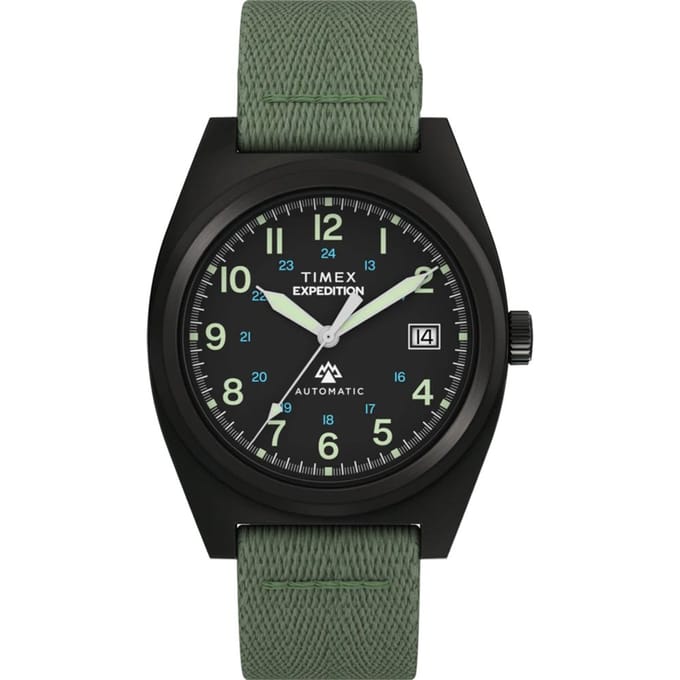 Timex Expedition North Capstone TW2Y39800 Horloge - Textiel - Zwart - Ø 39 mm