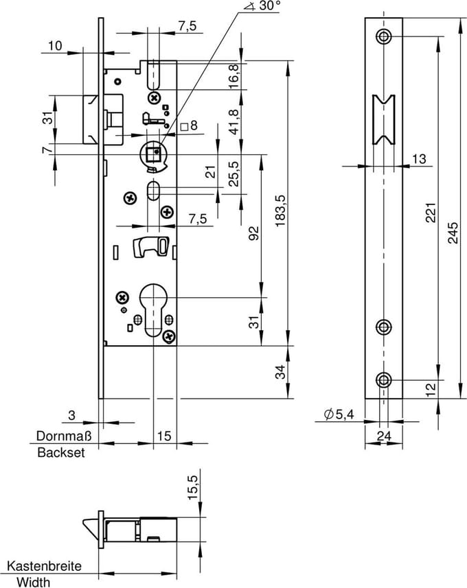Wilka Smalslot RVS loop 138F-40 LS/RS