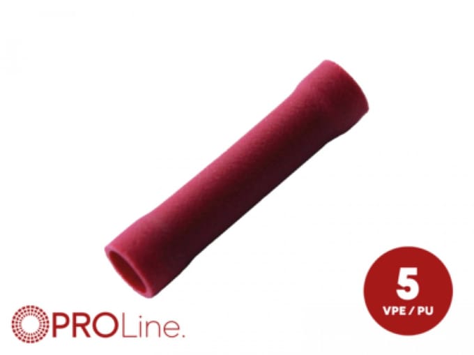 kabelschoen 5stuks 0.5 - 1.5mm2 rood in blister