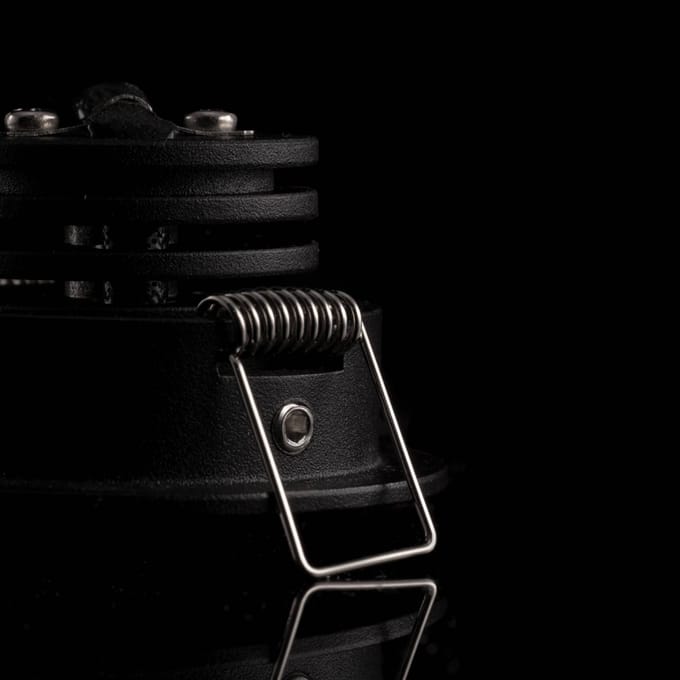 The Light Group SLC MiniOne Tilt LED inbouwlamp zwart 2.700 K