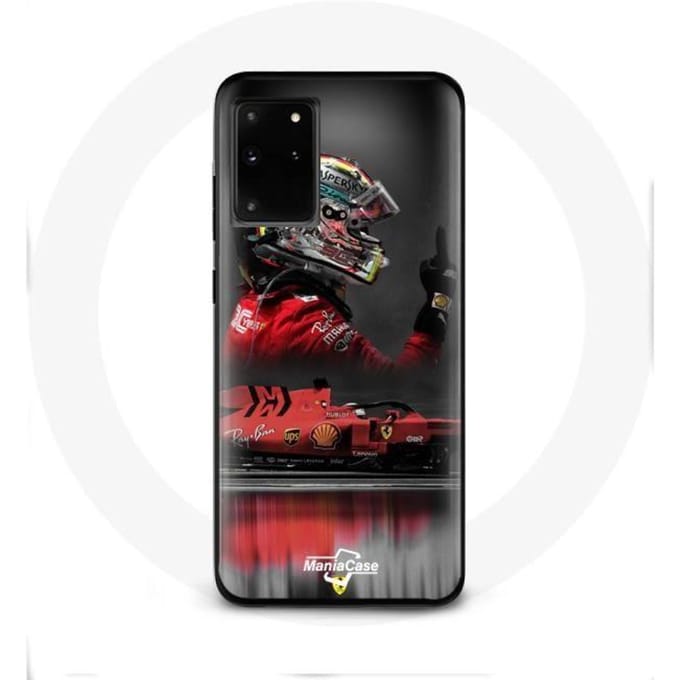 Case voor Samsung Galaxy S20 Ultra Formule 1 Sebastian Vettel F1 Racing Driver Rood