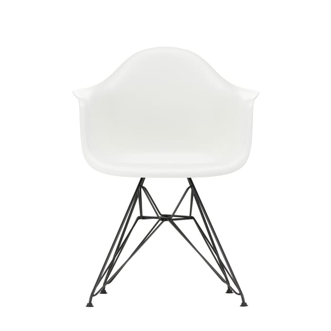 Vitra - DAR Eames Plastic Armchair - wit - zwart