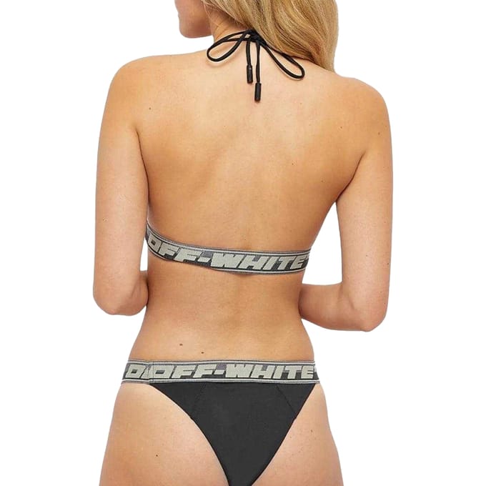 Off White Dames/Dames Logo Bikini (Zwart)