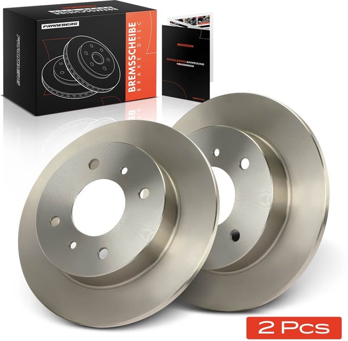 Frankberg 2x Remschijven Achteras voor Nissan