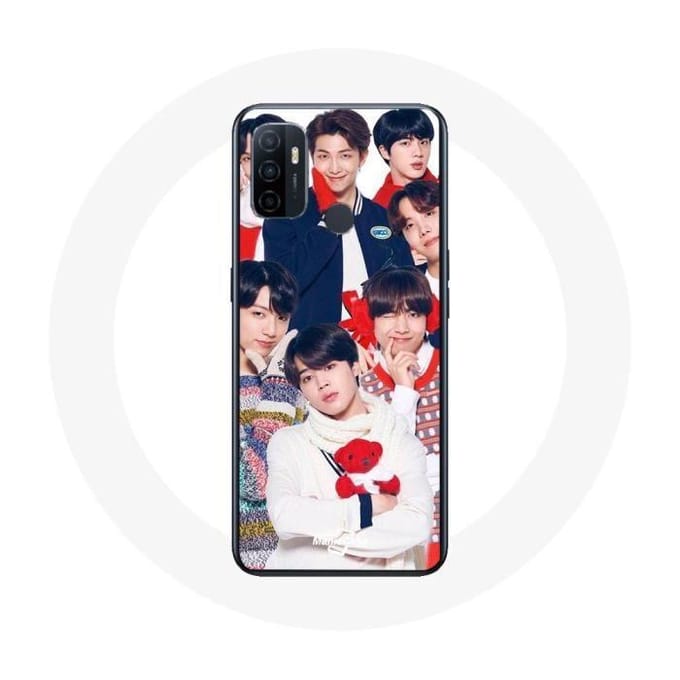 Coque pour Oppo A53 BTS Affiche Memebers Cadeau de Noël 2023