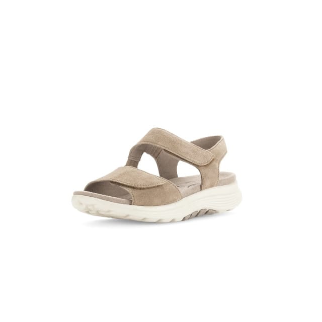 Gabor rollingsoft sensitive 46.815.30 - dames rollende wandelsandaal - Beige - maat 40.5 (EU) 7 (UK)