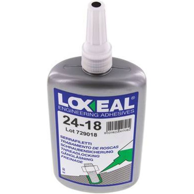 Loxeal Lage Sterkte Schroefdraad Borger 250ml M 24 Max. Draadmaat 150 DegC Max Temp.