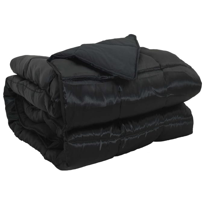vidaXL - Volledig - Jaar - Dekbed - 155 - x - 200 - cm - 300 - gsm - Zwart