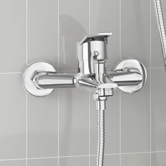 vidaXL - Douchemengkraan - Chroom - G - 1/2 - inches