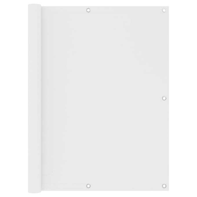 vidaXL - Balkonscherm - 120x500 - cm - oxford - stof - wit