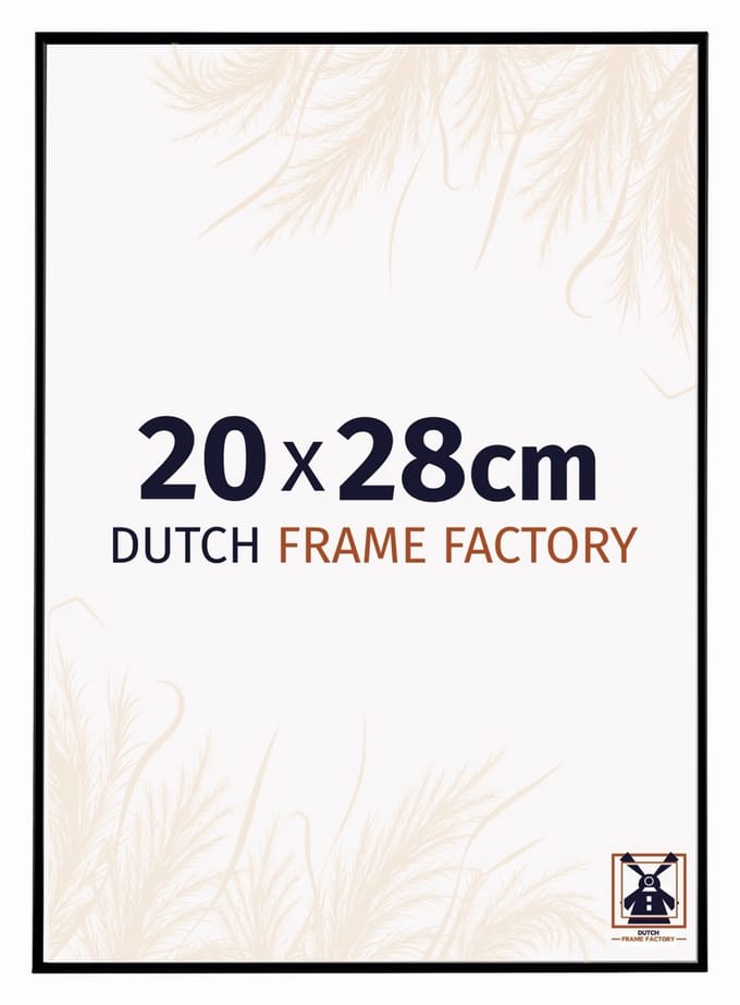 Fotolijst 20x28 cm - Kunststof - Zwart Mat - Easy