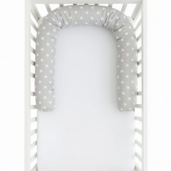 BabyUniverse Ochraniacz - Bed Wałek - 200cm - Grijze Sterren