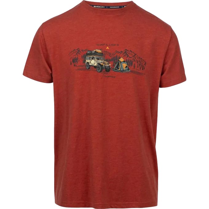 Trespass Heren Horton T-Shirt (Verbrande Sienna)