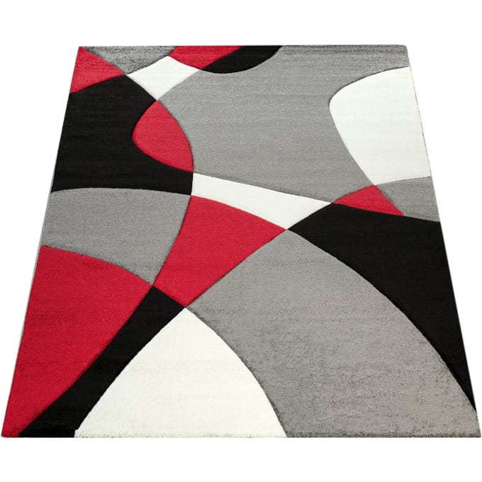 Modern tapijt Diamora rood 80x150 cm