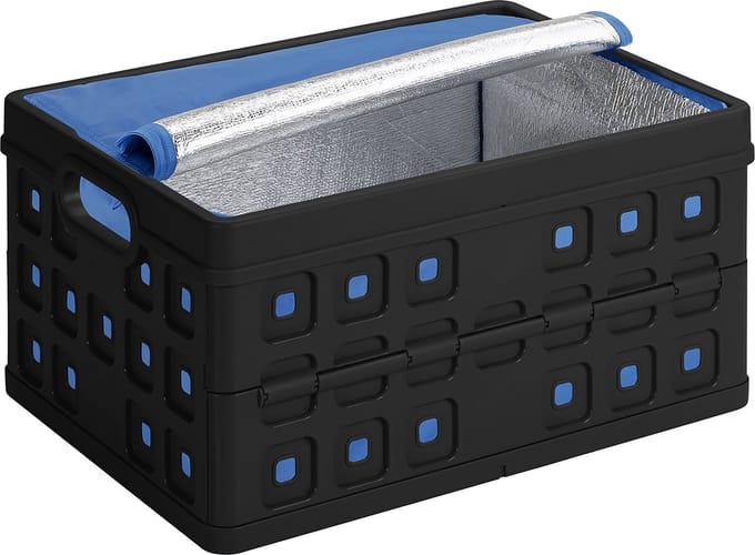 Sunware Square Vouwkrat 32L - Met koeltas - Zwart